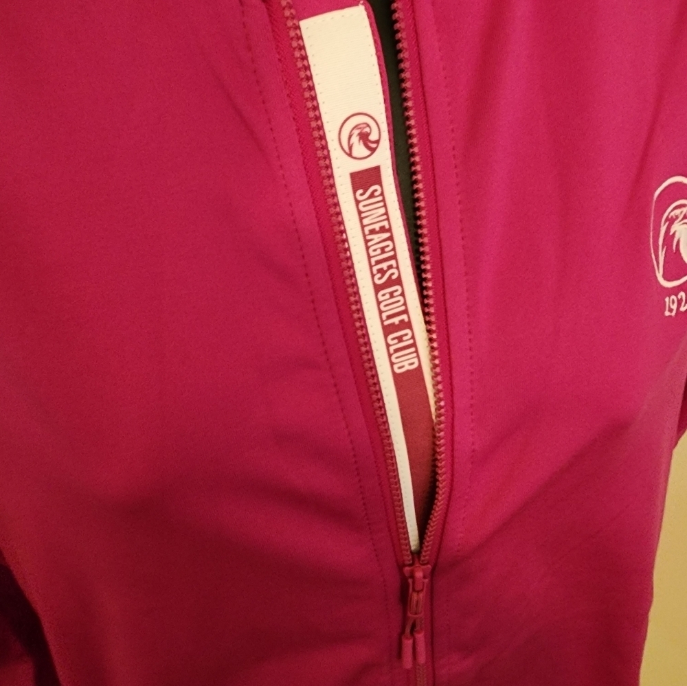 EE - Levelwear Resort Ladies Sun Eagles Golf Club Pink Jacket M - Picture 3 of 7